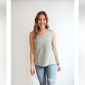 Striped Gray Tank Top